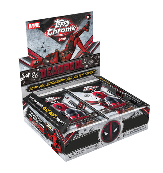2025 Topps Marvel Chrome - Deadpool - Hobby Box (Pre-sale)